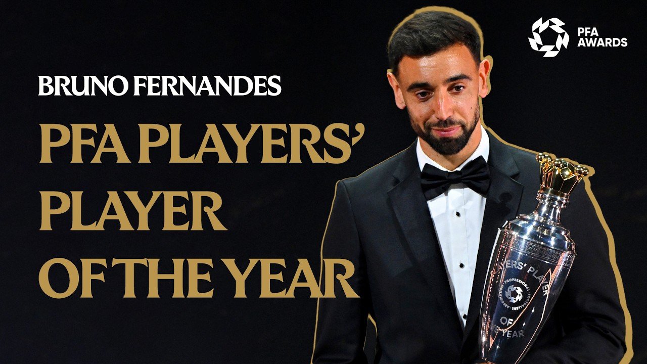 Bruno Fernandes - PFA Awards 2026: Bruno Fernandes and Khadija Shaw Win Top Football Prizes